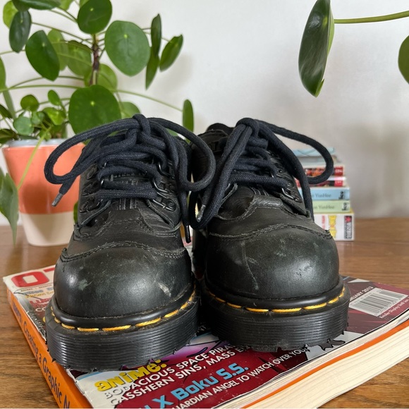 Dr. Martens Air Wair Industrial Steel Toe Slip Resistant Boots Black 8878 - Picture 4 of 12